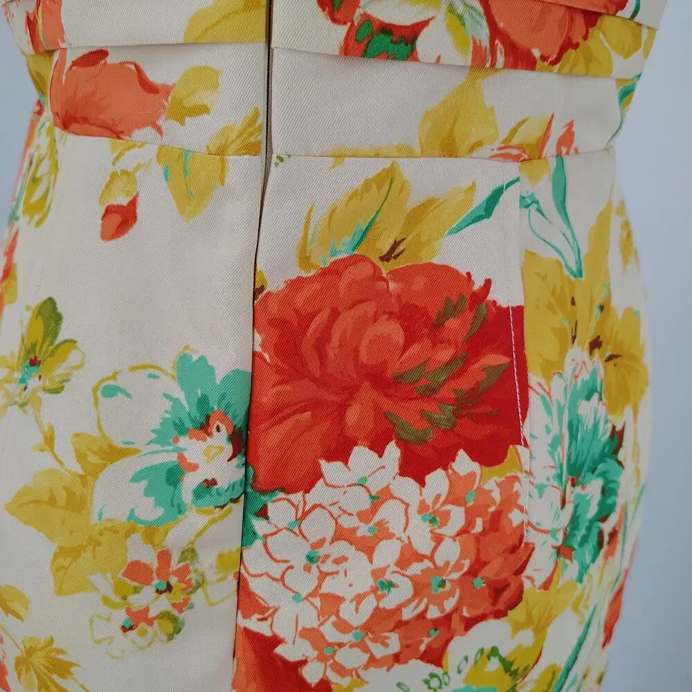 J.Crew Collection Ratti Woodstock Floral Belted Sheath Dress Size 4